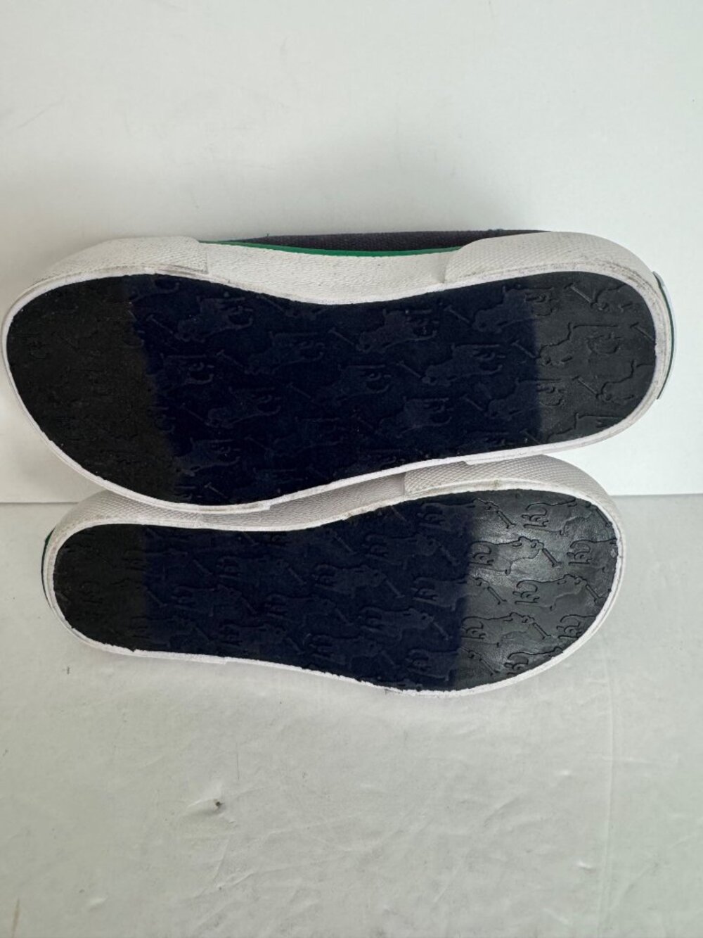 Polo Ralph Lauren Bal Harbour Cap Toe Repeat Toddler Sneaker Size 9 Navy Green - Picture 6 of 6